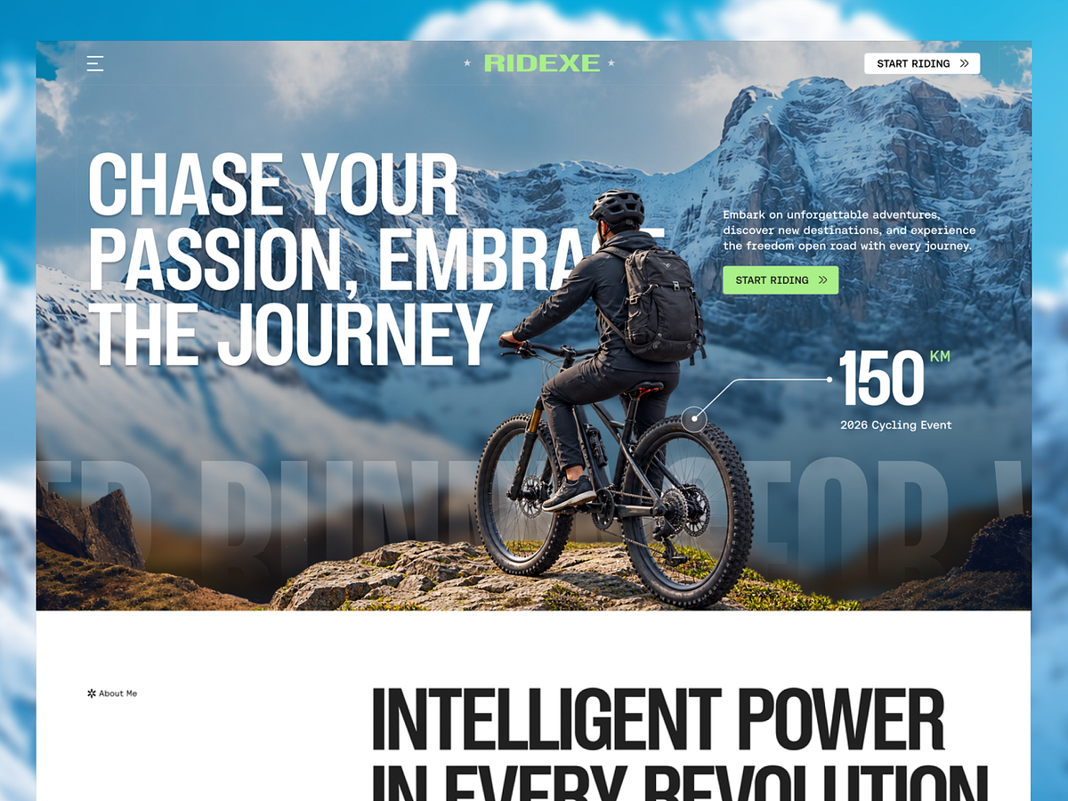 Cycling & Community Brand Landing Page 🚴‍♂️⚡