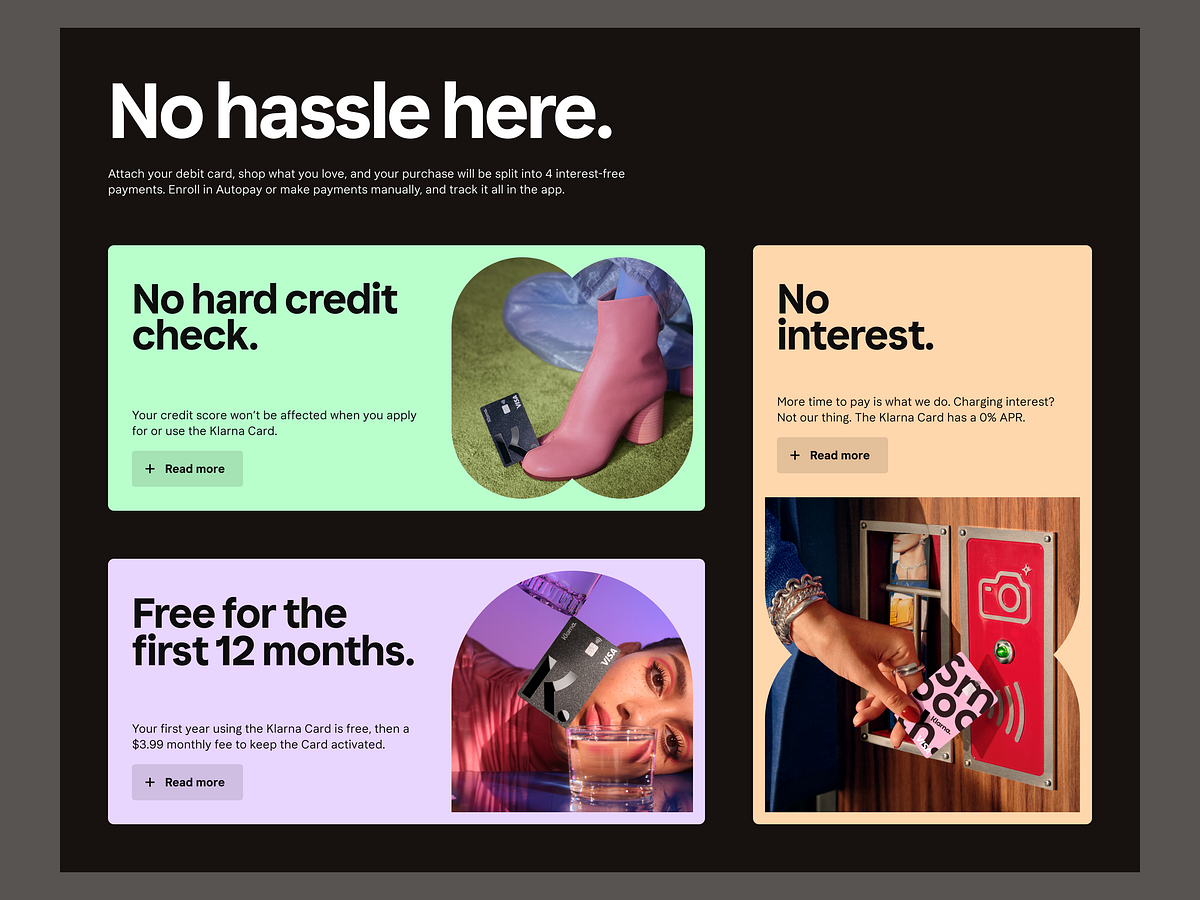 Klarna Card Landing Page Image 4