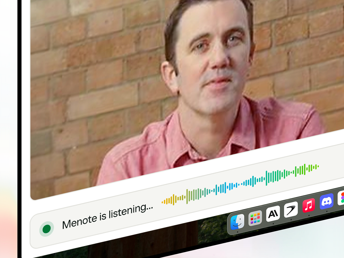 Menote - AI Meeting Note Taker & Live Transcription SaaS UIUX Image 4