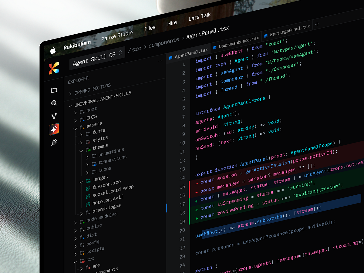 Kern - Agentic IDE & AI Code Editor UI/UX Design | Dev Tool OPS