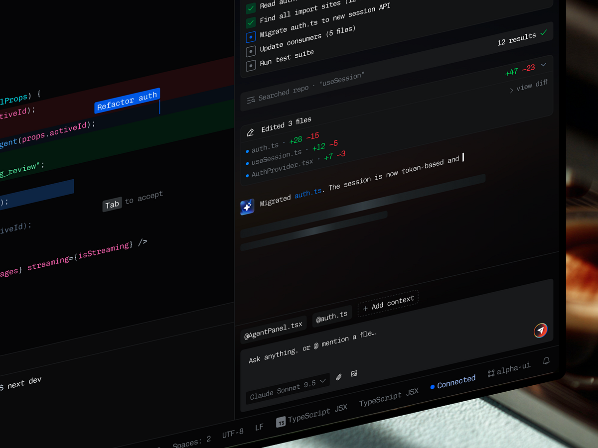 Kern - Agentic IDE & AI Code Editor UI/UX Design | Dev Tool OPS Image 0