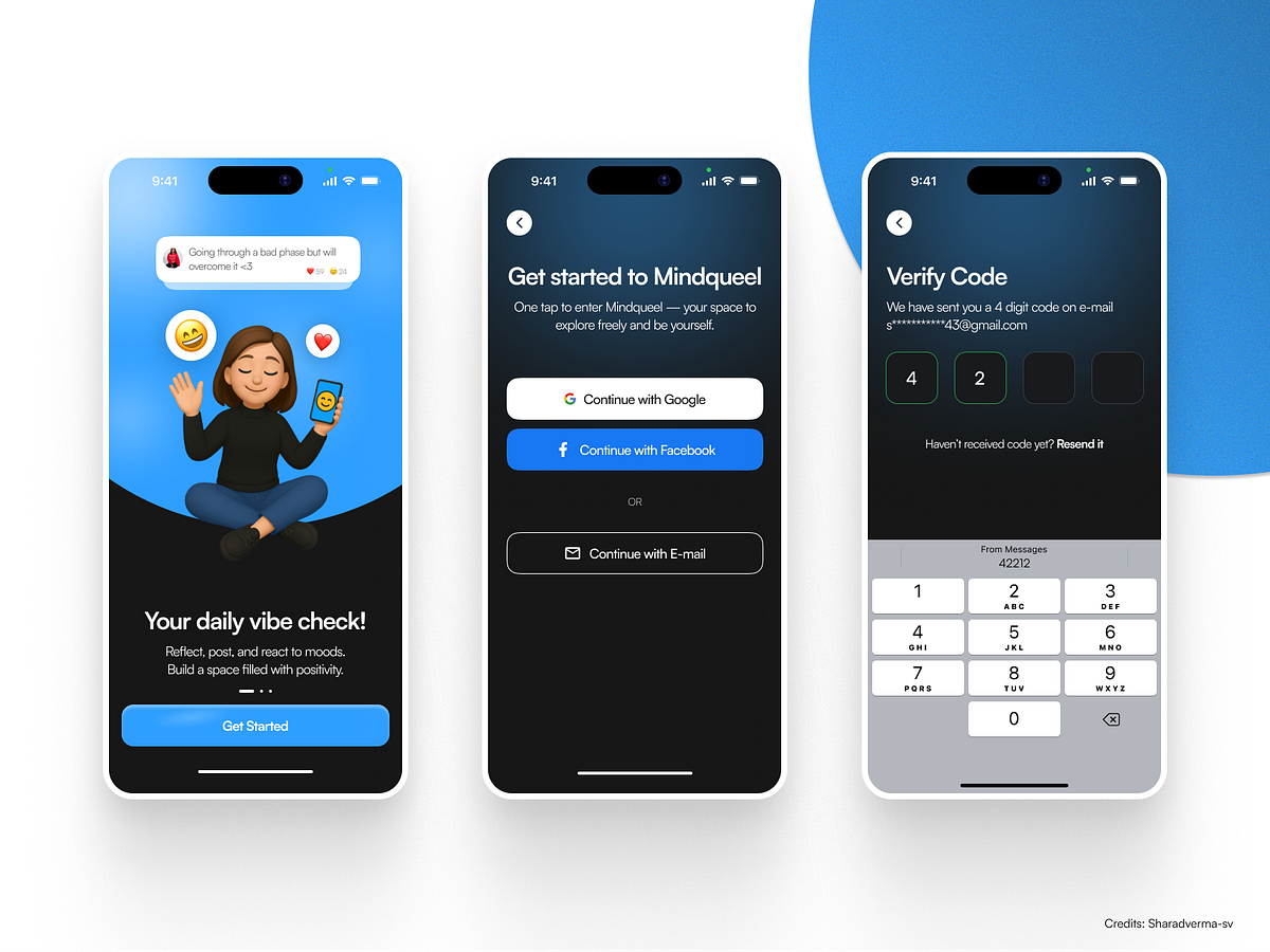 Mental Health App Onboarding Screen