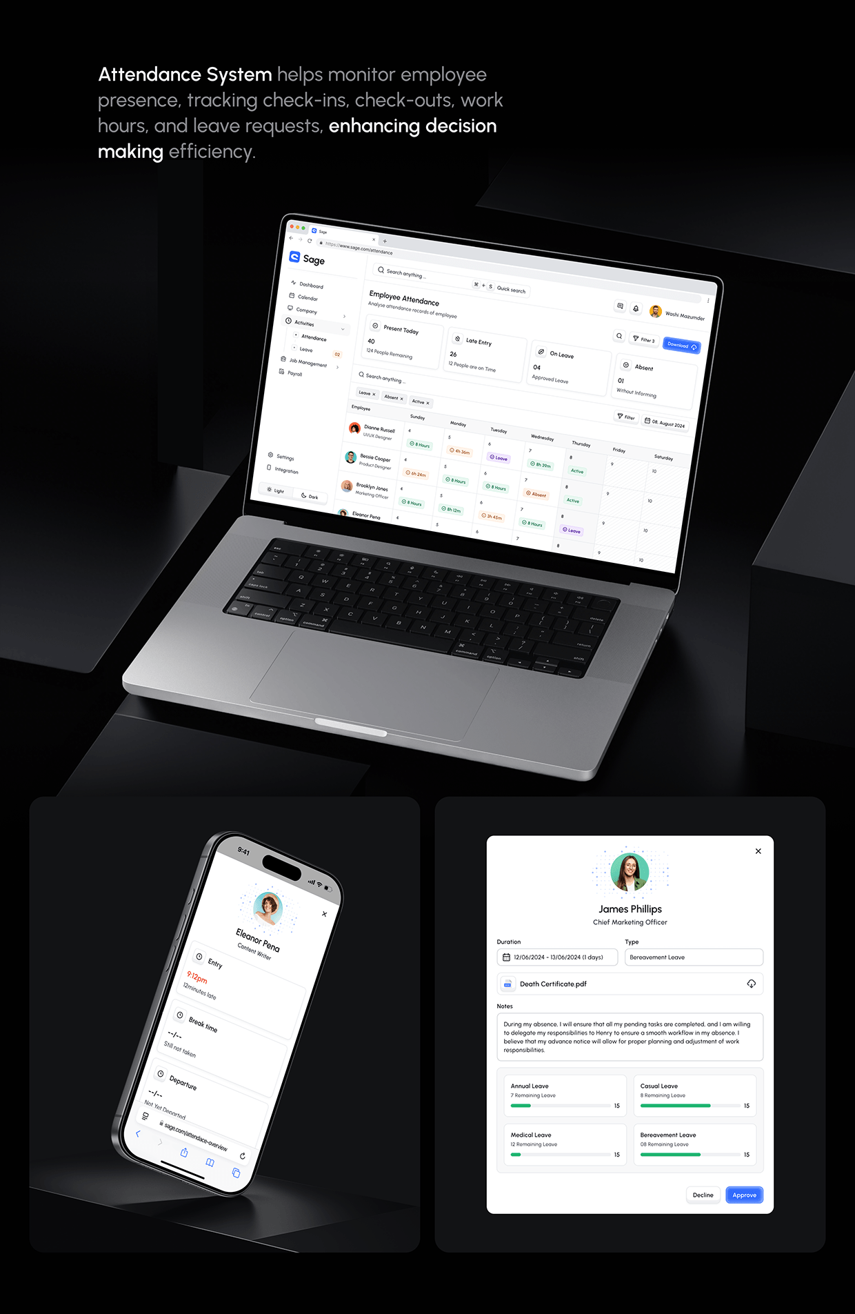 Sage HR Admin Web App (UI/UX Case Study) Image 5