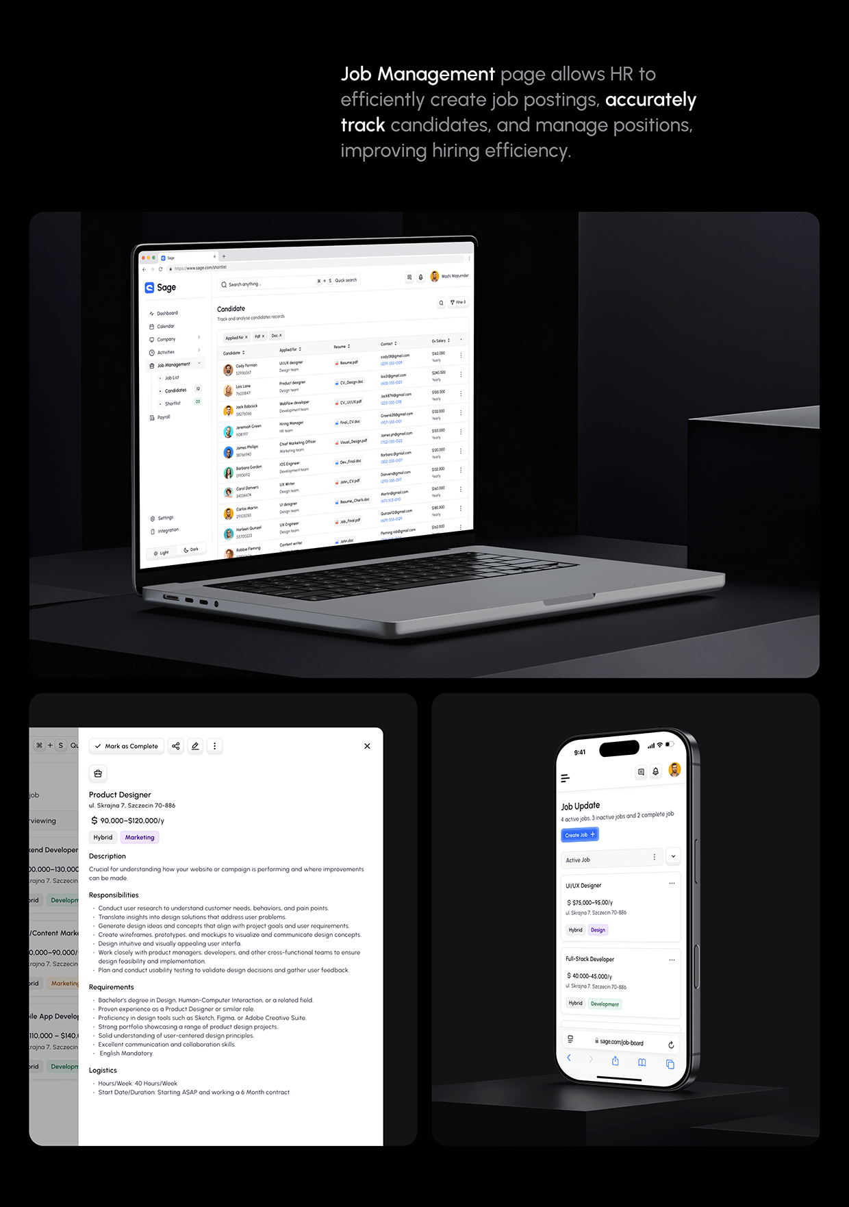 Sage HR Admin Web App (UI/UX Case Study) Image 6