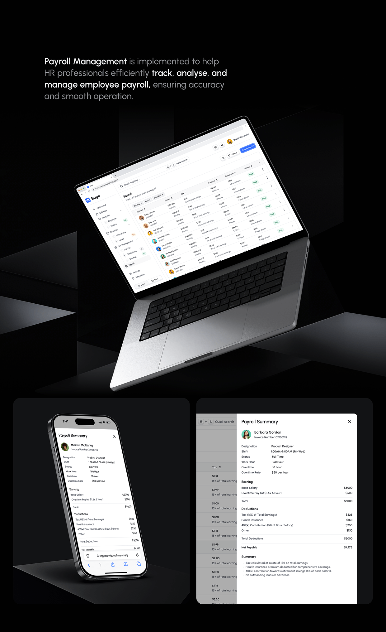 Sage HR Admin Web App (UI/UX Case Study) Image 8
