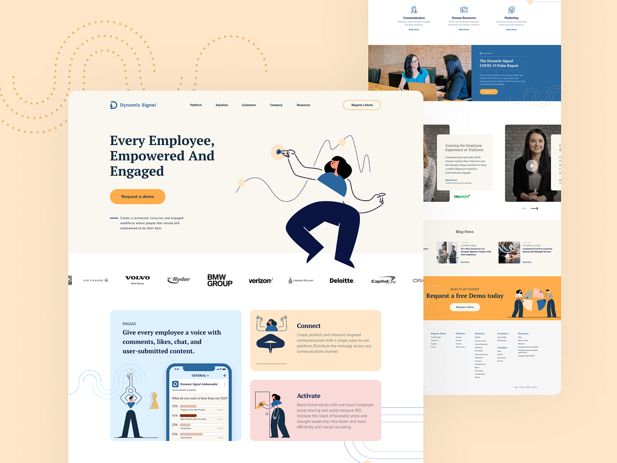 Dynamic Landing page