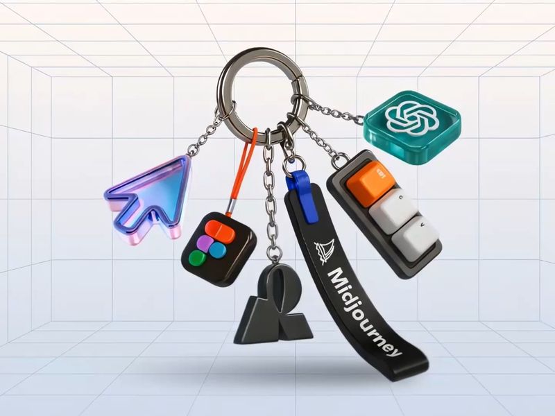 Design Tools Keychain — 3D Animation