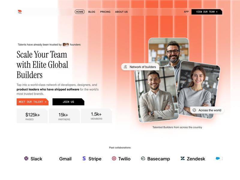 Network of Builders — Tech Hiring Landing Page ✨