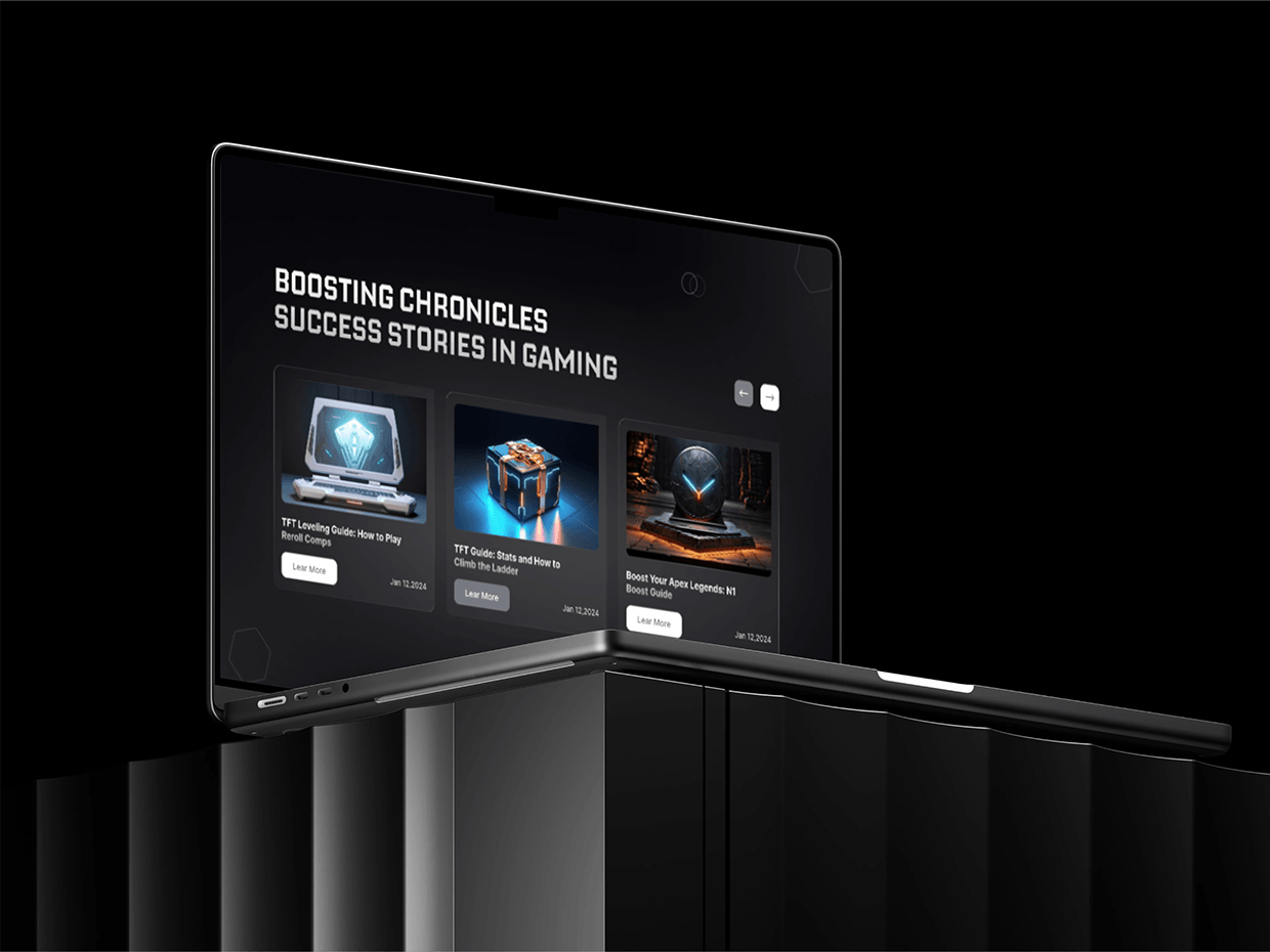 NFT Gaming Website Design UX Case Study Image 2