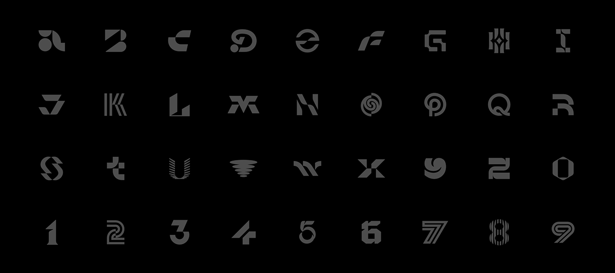 Modern Alphabet Logos Image 62