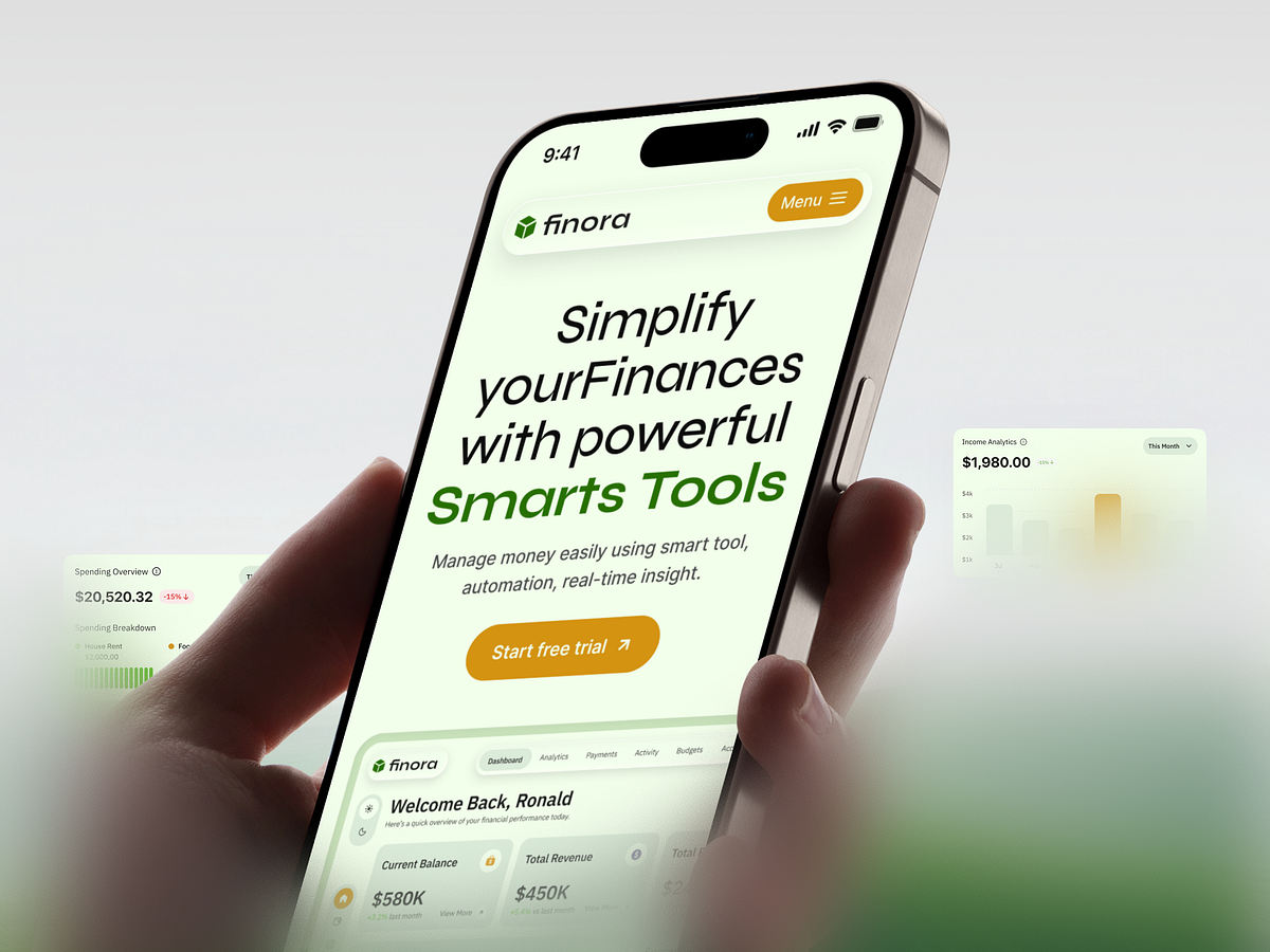 Finora — SaaS Landing Page Responsive version Image 0