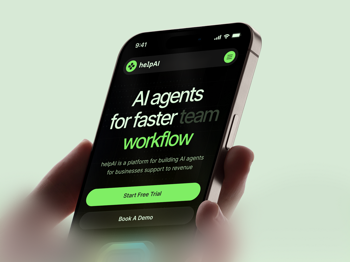 helpAI — Responsive landing page Image 0