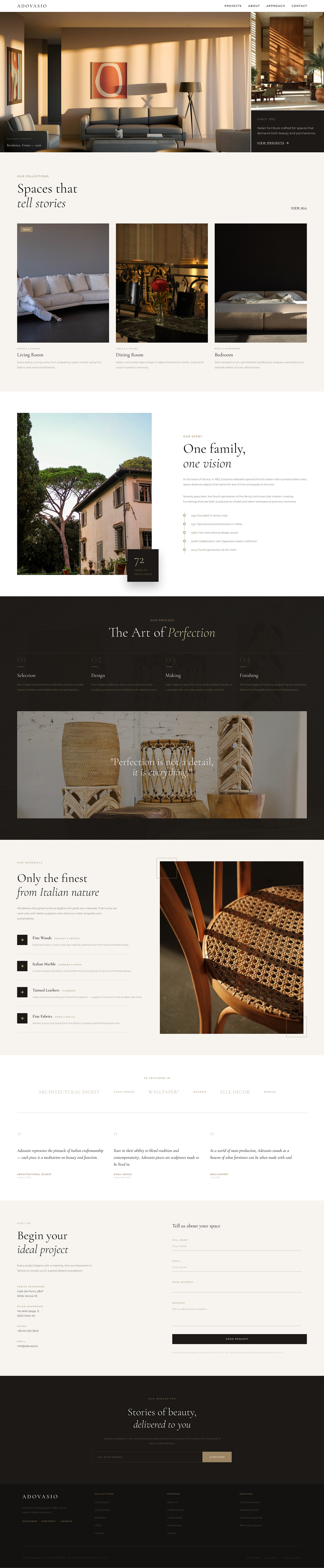Luxury Interior Website — UI/UX Design Image 0