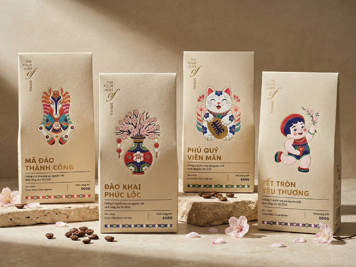 The Four Hues of Spring | Coffee Packaging Tet 2026 Image 2