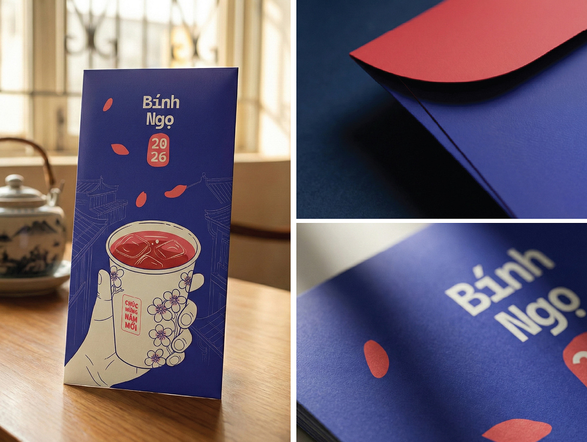 Hanoi Street Culture - Tet 2026 Red Envelope Image 4