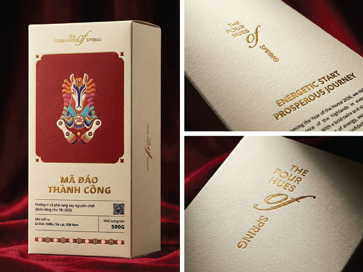 The Four Hues of Spring | Coffee Packaging Tet 2026 V2