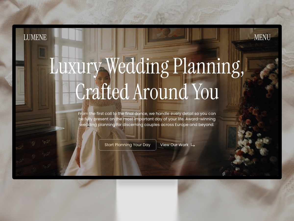 Lumene - Wedding Planner & Event Agency Framer Website Template