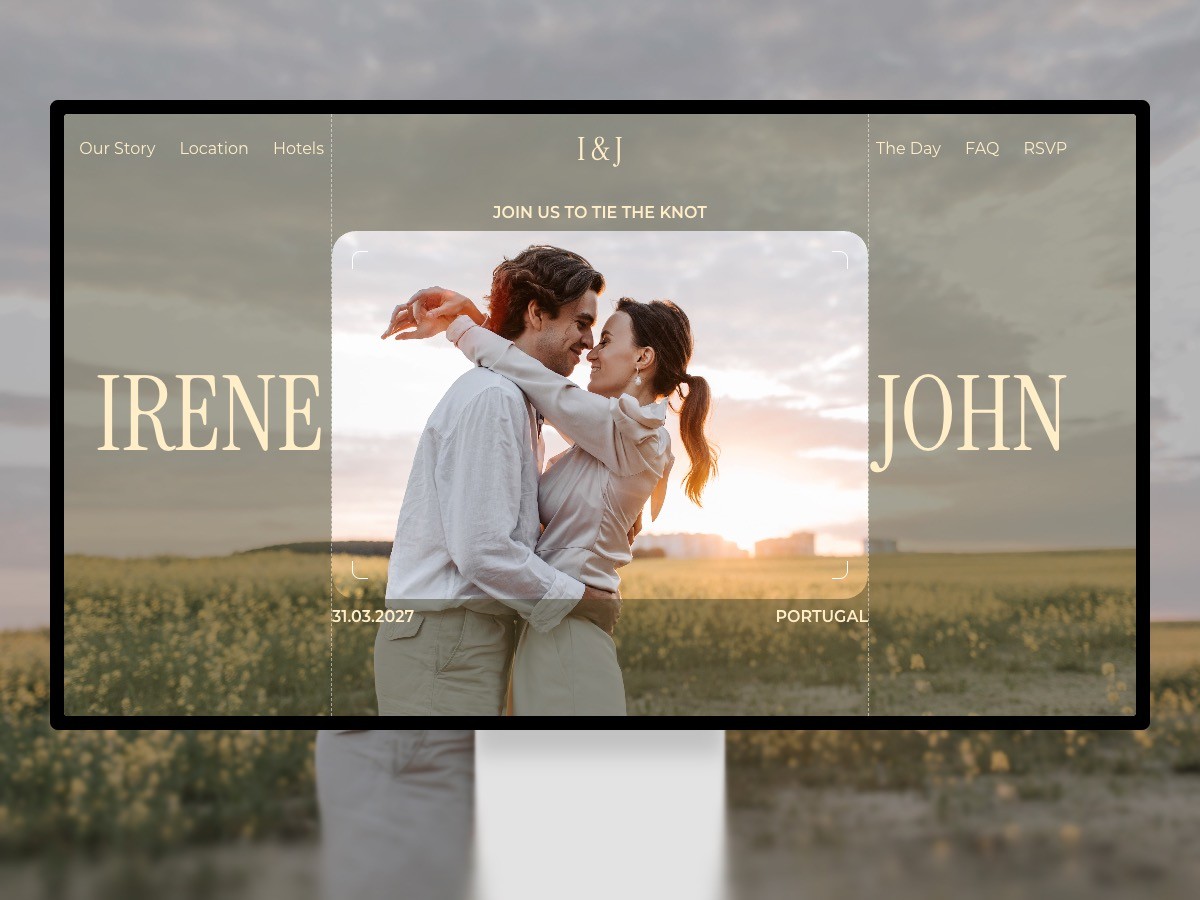 Miren - The Knot Wedding Website Template for Framer