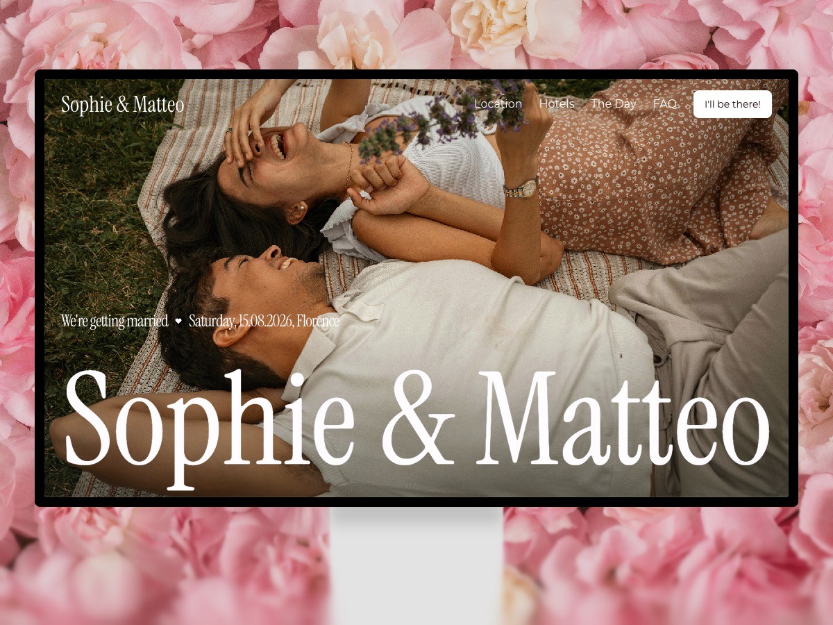 Wedded - Wedding Invitation Website Template for Framer