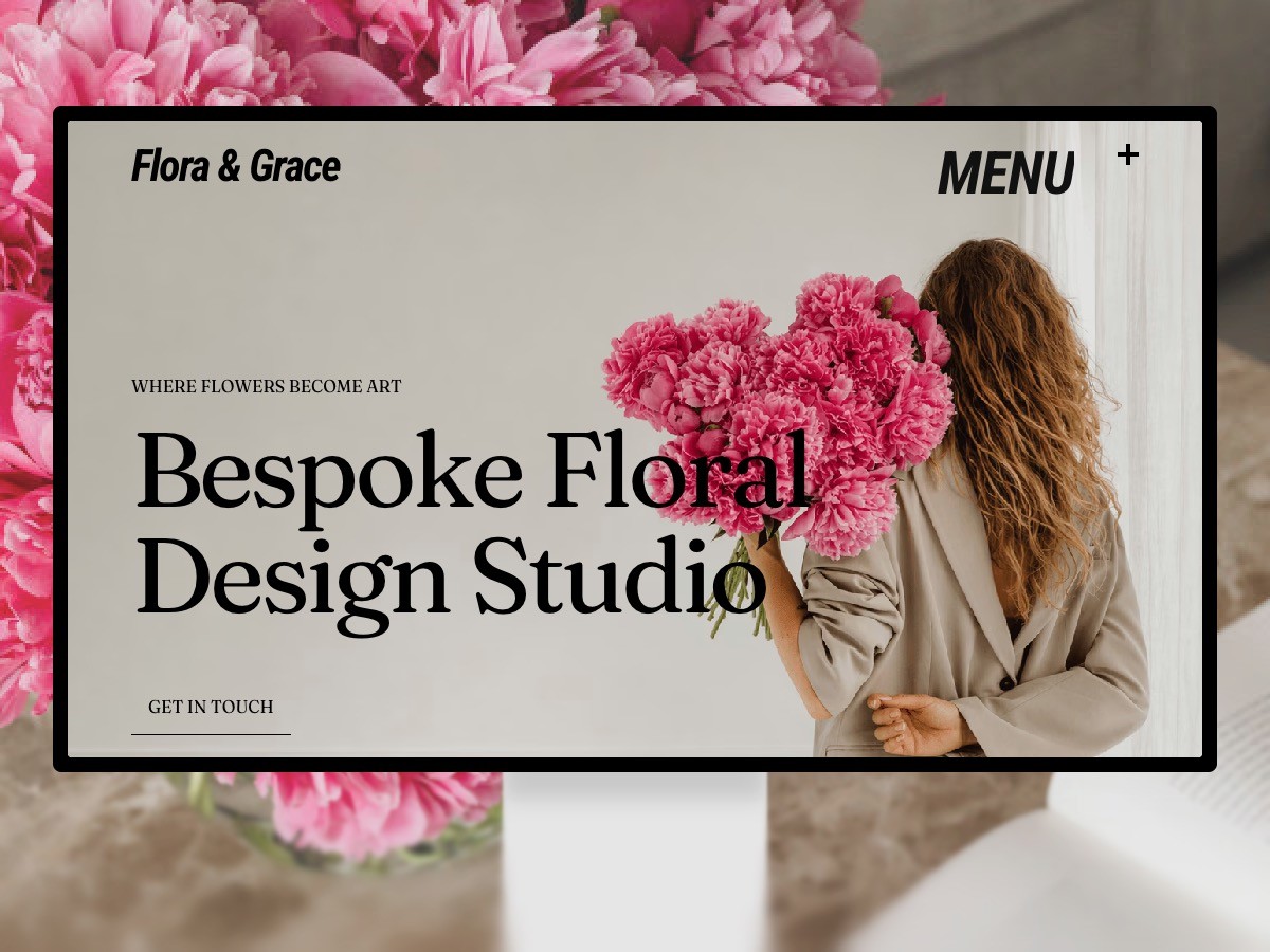 Flora & Grace - Florist & Photographer Website Template for Framer