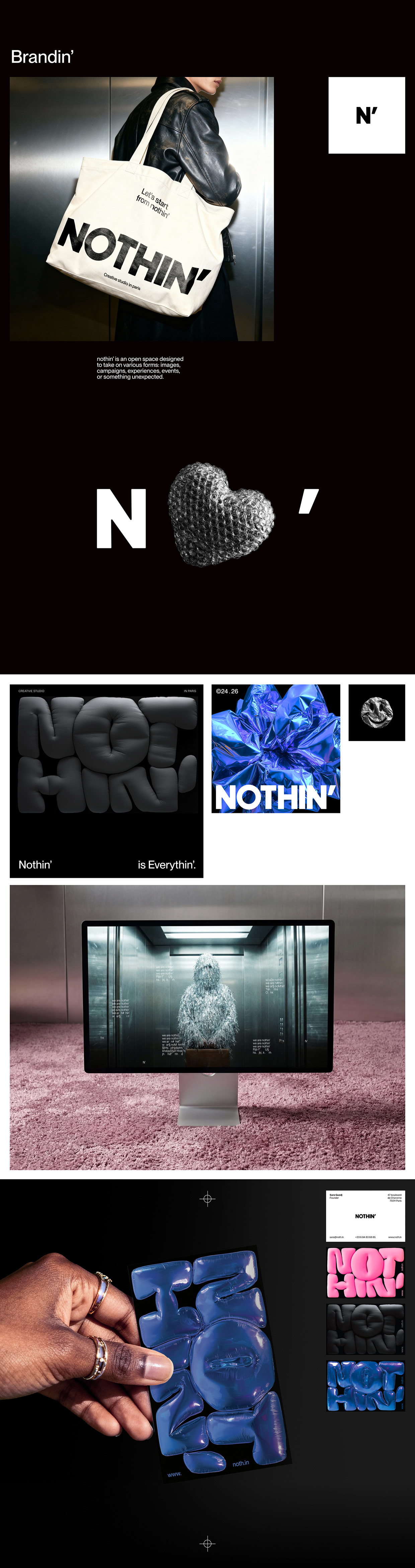 Nothin' — web & branding Image 1
