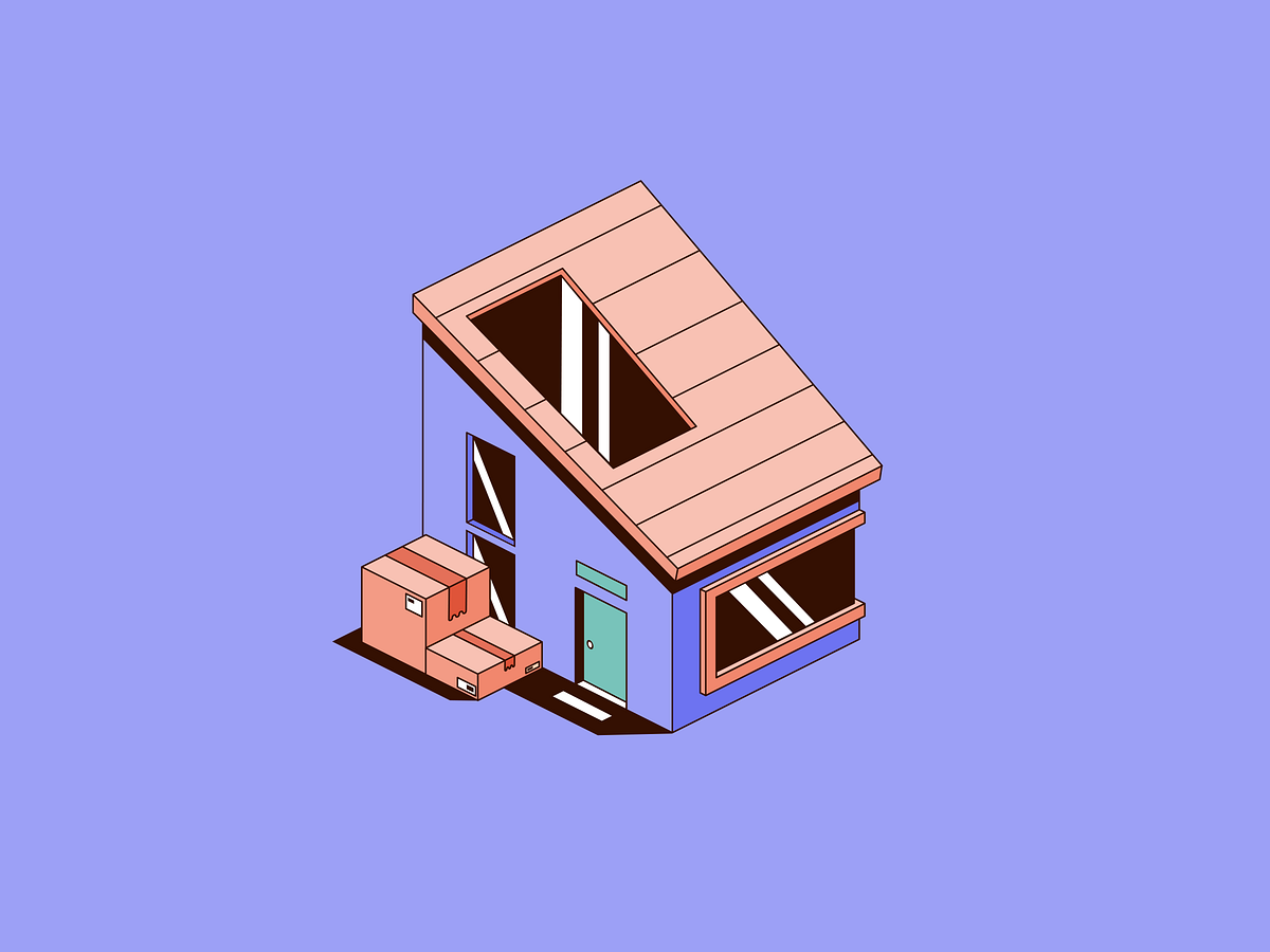 Home Delivery Isometric Illustrations