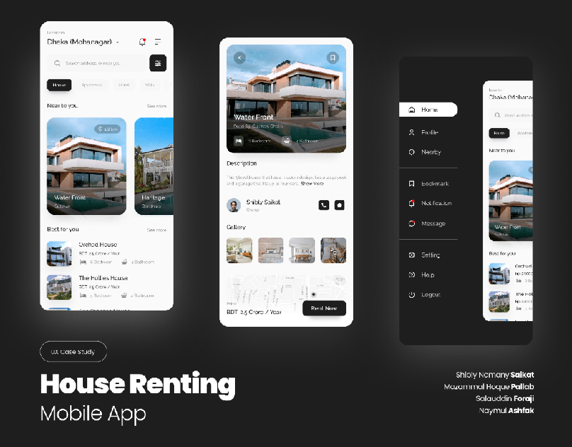 'HOMEY' a house renting app - Case Study