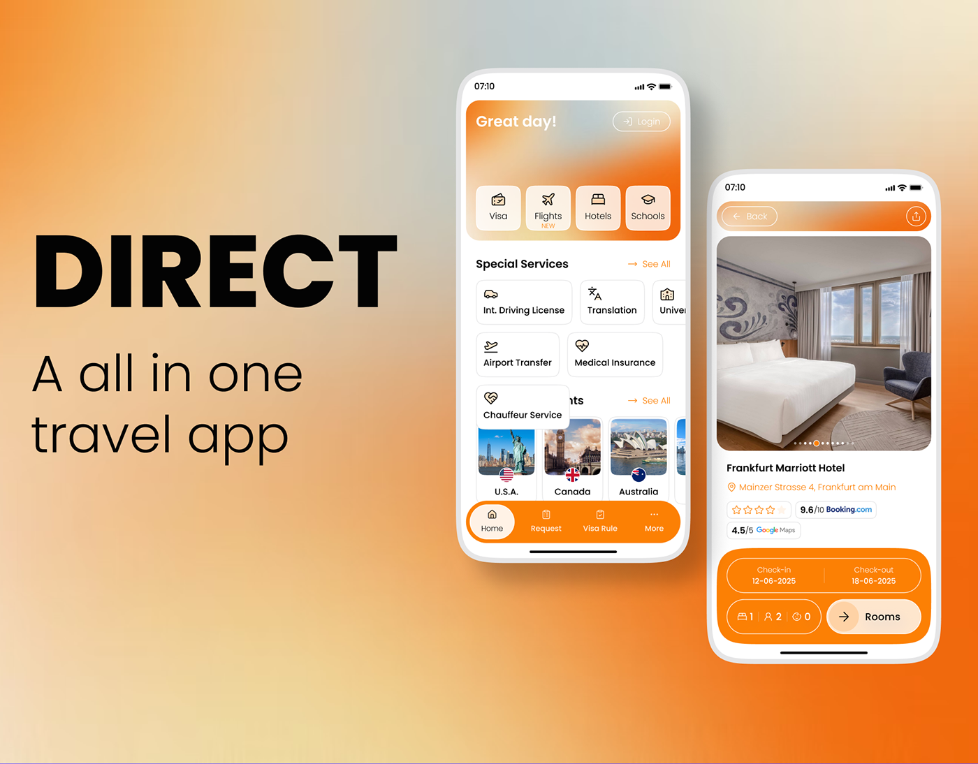 Direct_ A all in one Travel App