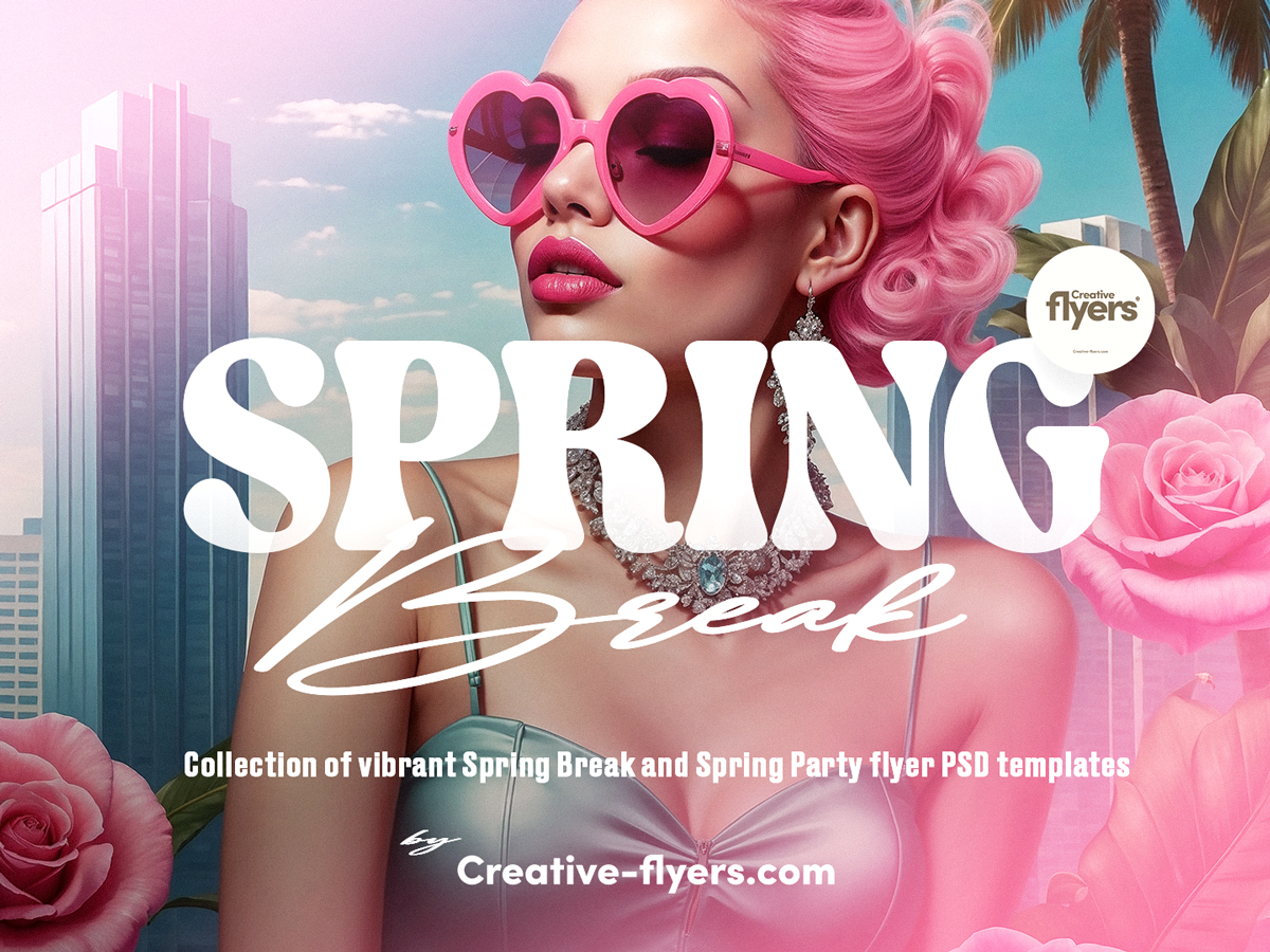 12 Best Spring Break & Spring Party Flyer Templates (PSD)