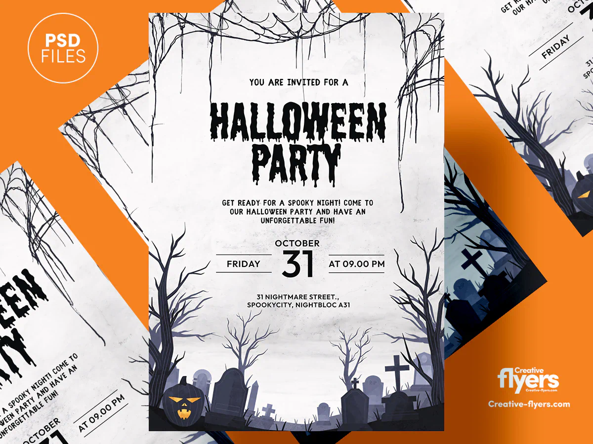 Download Your Free Halloween Flyer Template - Creative Flyers