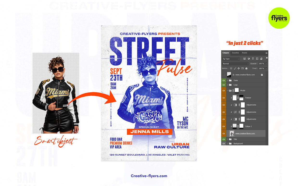 Urban Party PSD Flyer template Image 1