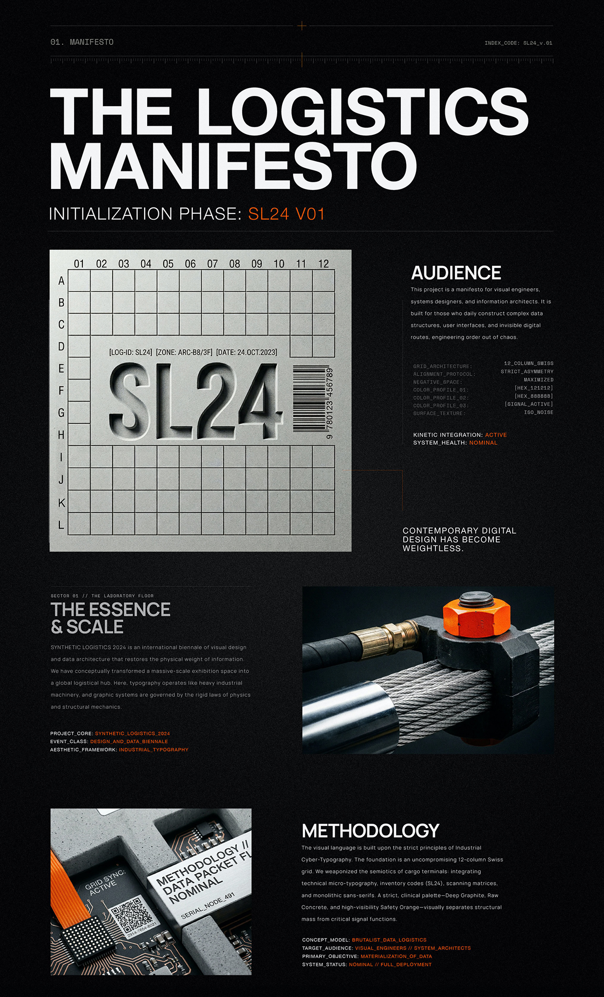 SL24: Brutalist Data-Logistics & Cyber-Typography Image 0