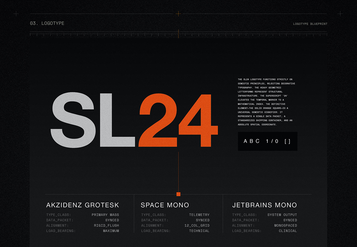SL24: Brutalist Data-Logistics & Cyber-Typography Image 2