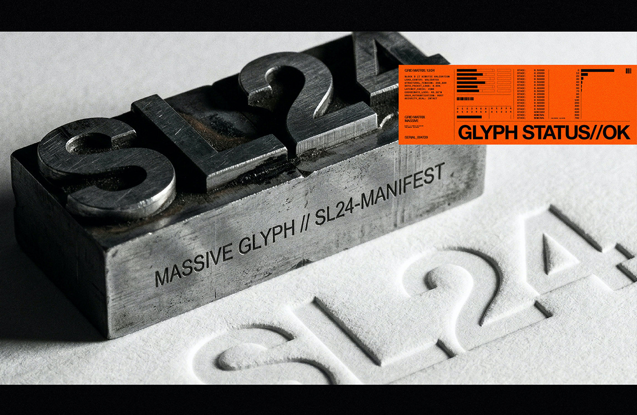 SL24: Brutalist Data-Logistics & Cyber-Typography Image 4