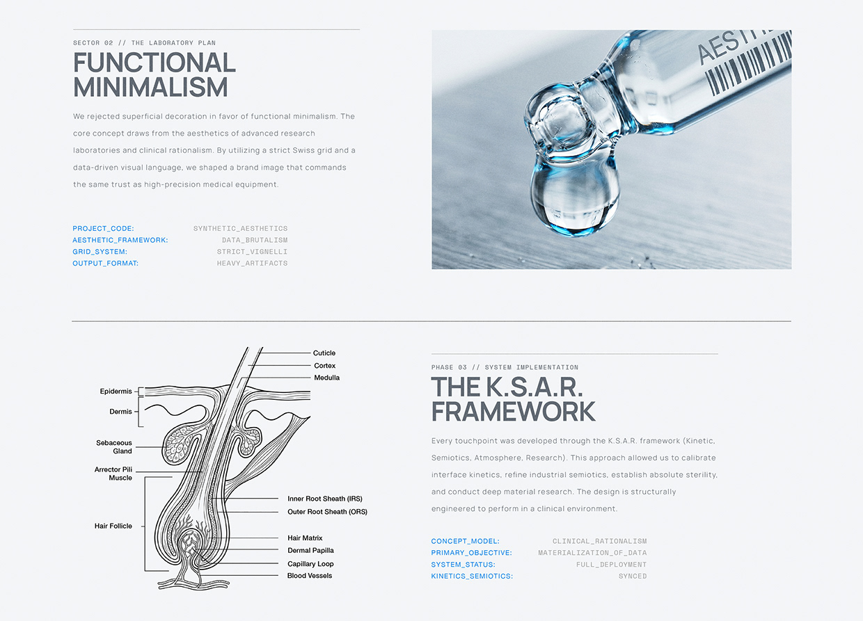 AELAB: Health Tech UI & Brutalist Medical Identity Image 2