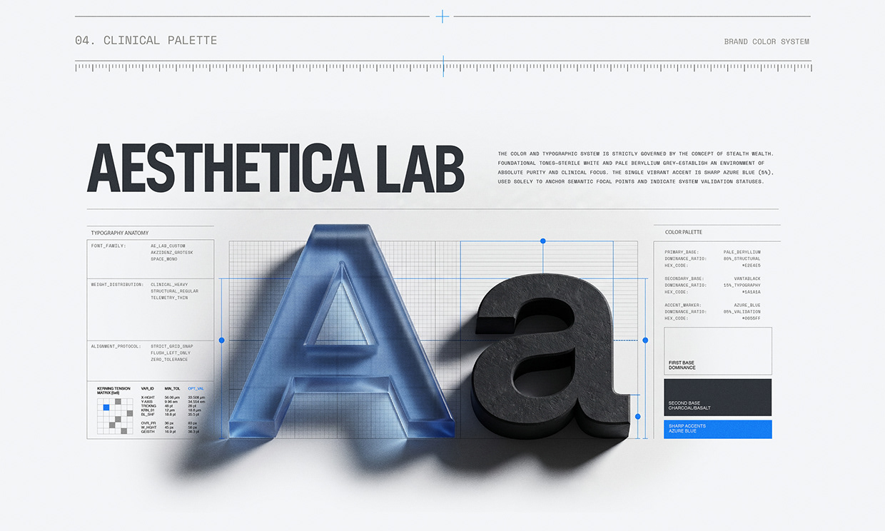AELAB: Health Tech UI & Brutalist Medical Identity Image 5