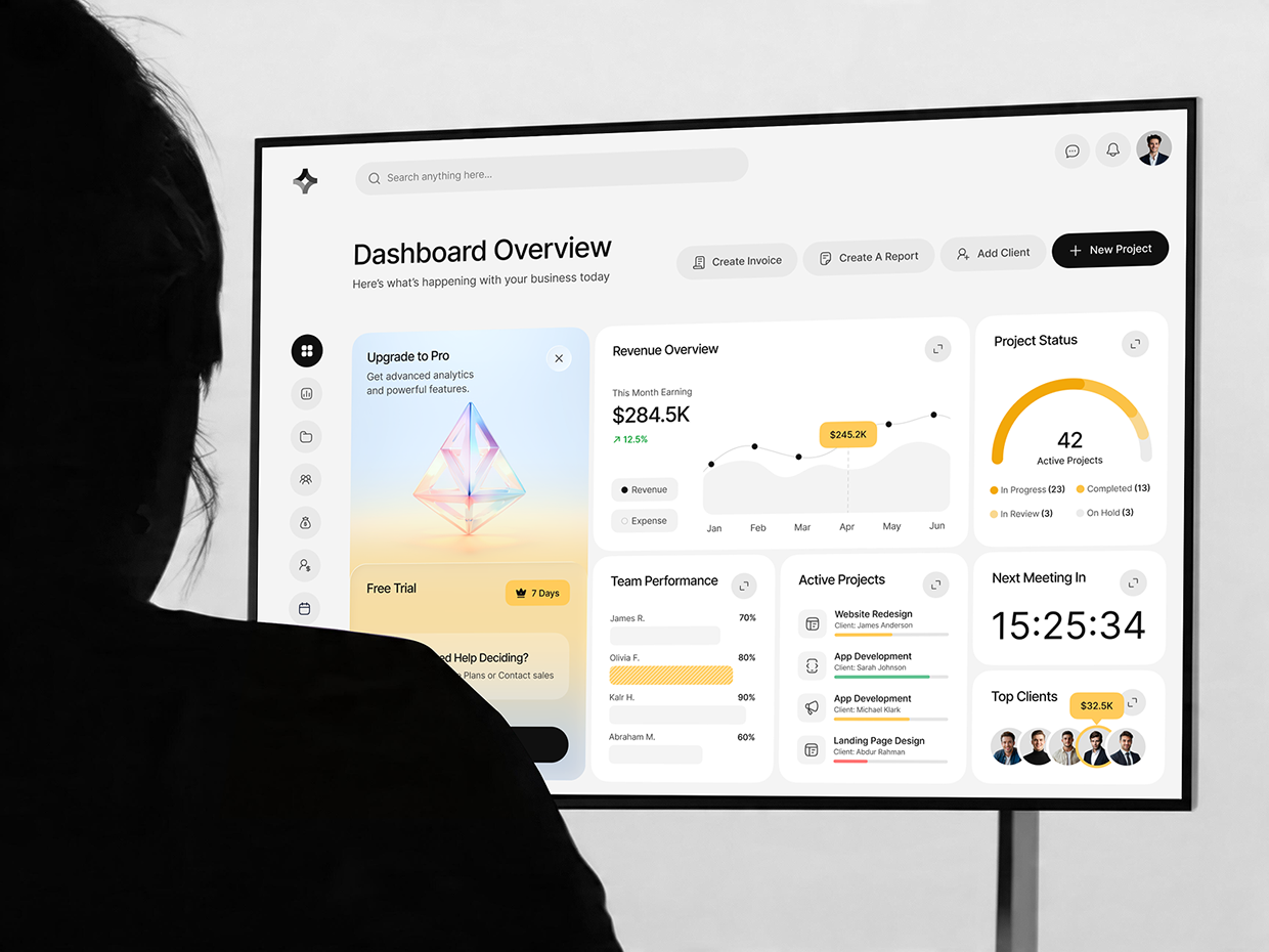 Agency Management Dashboard UI/UX Design Image 2