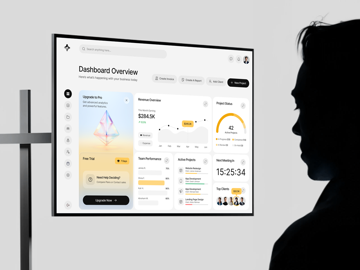 Agency Management Dashboard UI/UX Design Image 3