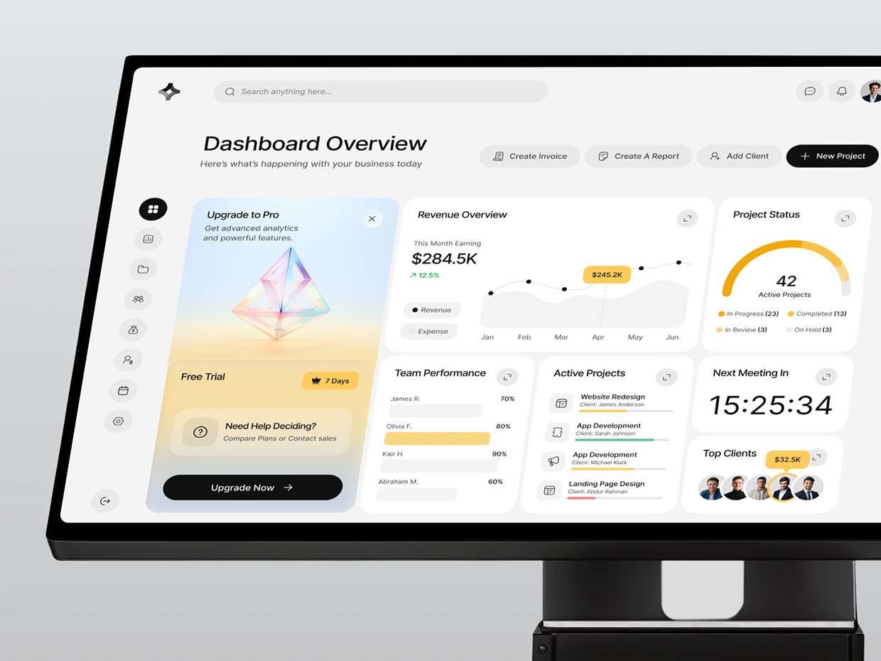 Agency Management Dashboard UI/UX Design Image 5