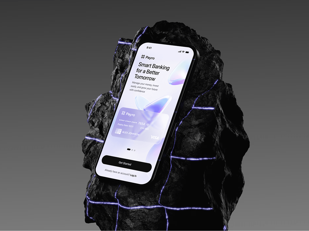 Payro - Finance App UI/UX Design Image 1