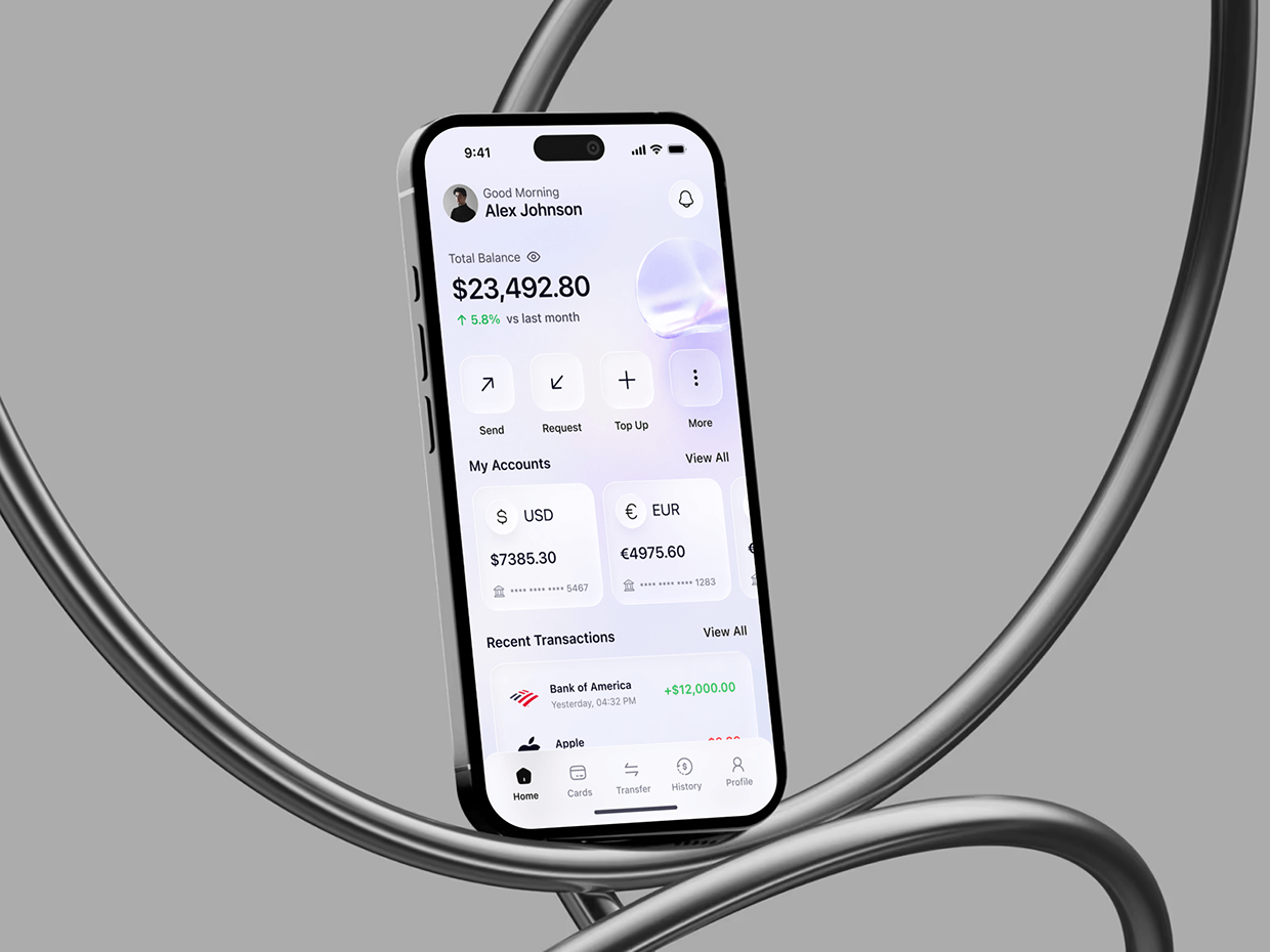 Payro - Finance App UI/UX Design Image 2