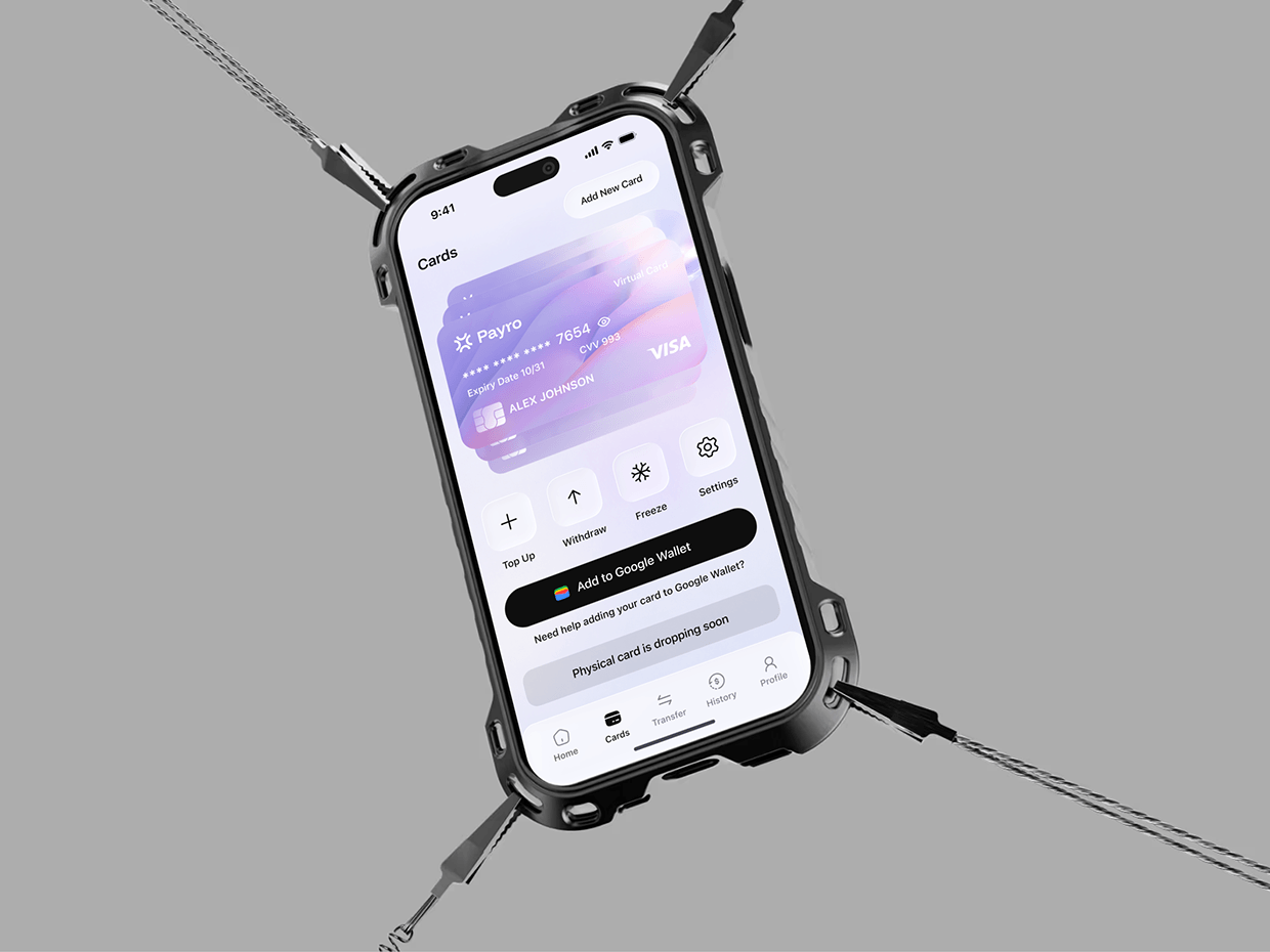 Payro - Finance App UI/UX Design Image 4