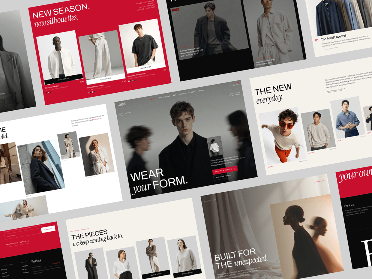FORME - Fashion Ecommerce Website UI/UX Design Image 1