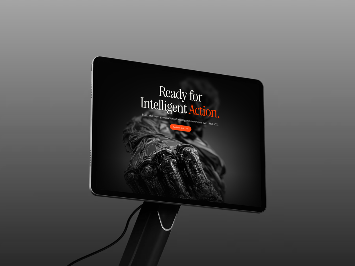 HelioX - AI Robotic Company Website UI/UX Design Image 4