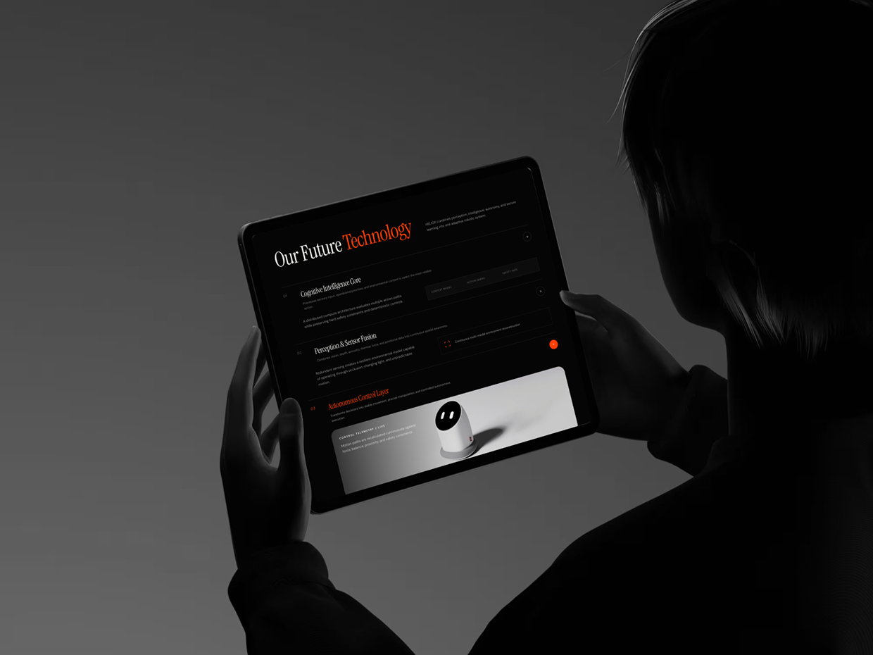 HelioX - AI Robotic Company Website UI/UX Design Image 6