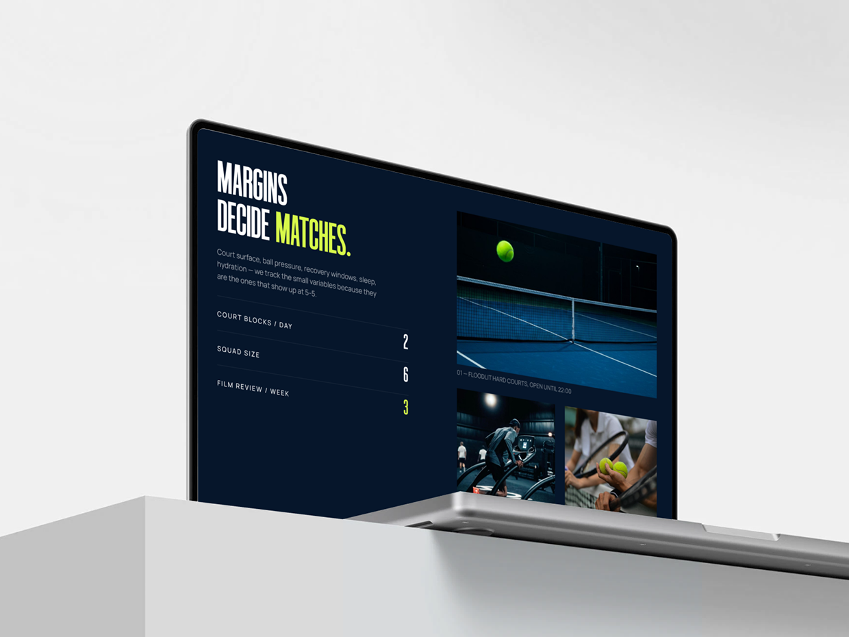 VANTAGE - Tennis Website UIUX Design Image 5