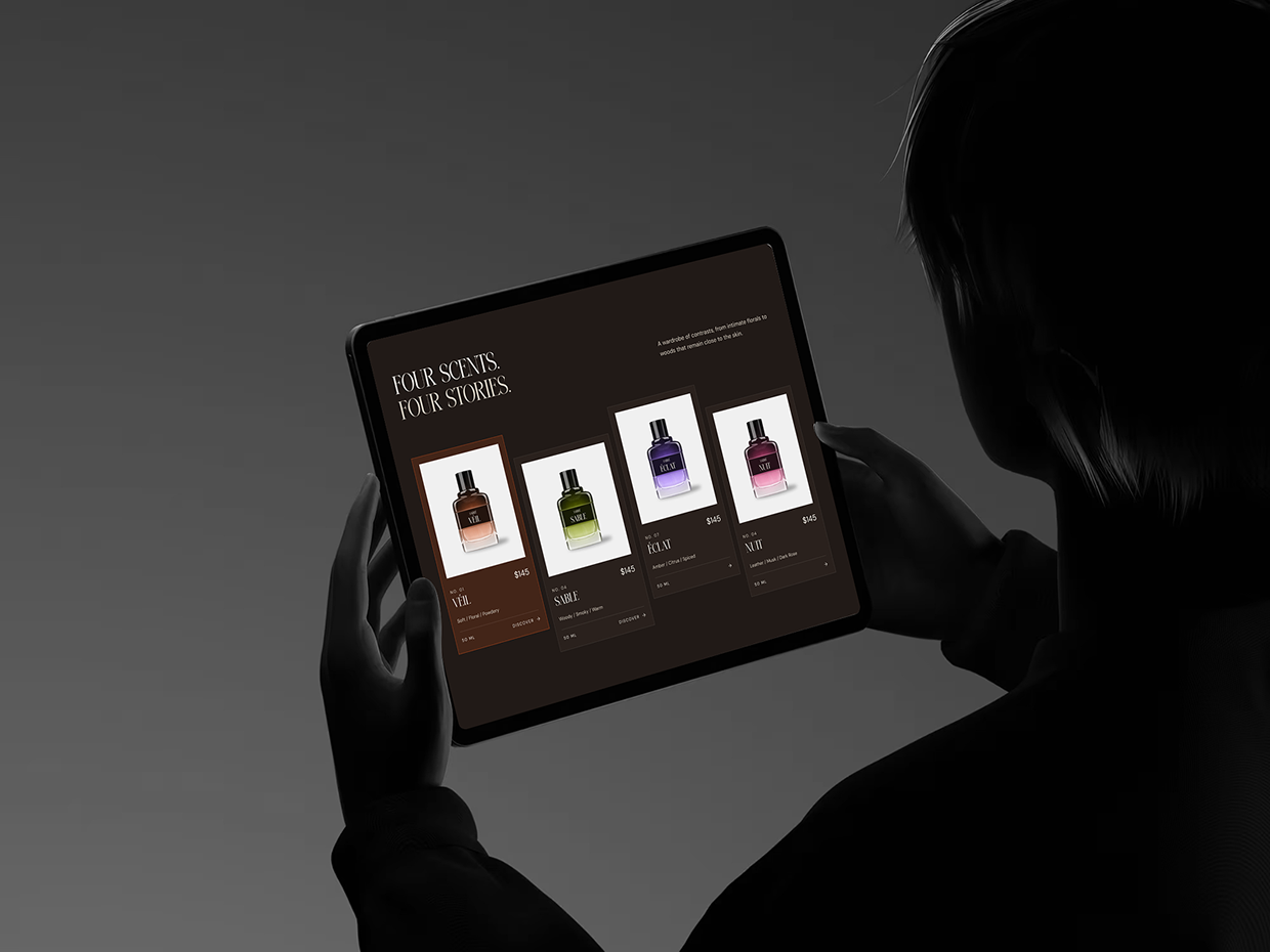 AMBRE - Fragrance Ecommerce Website UI/UX Design Image 5