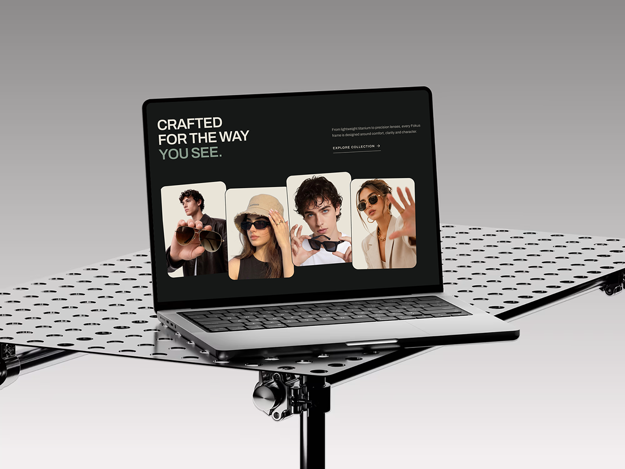 FOKUS - Eyewear Ecommerce Website UIUX Design Image 3