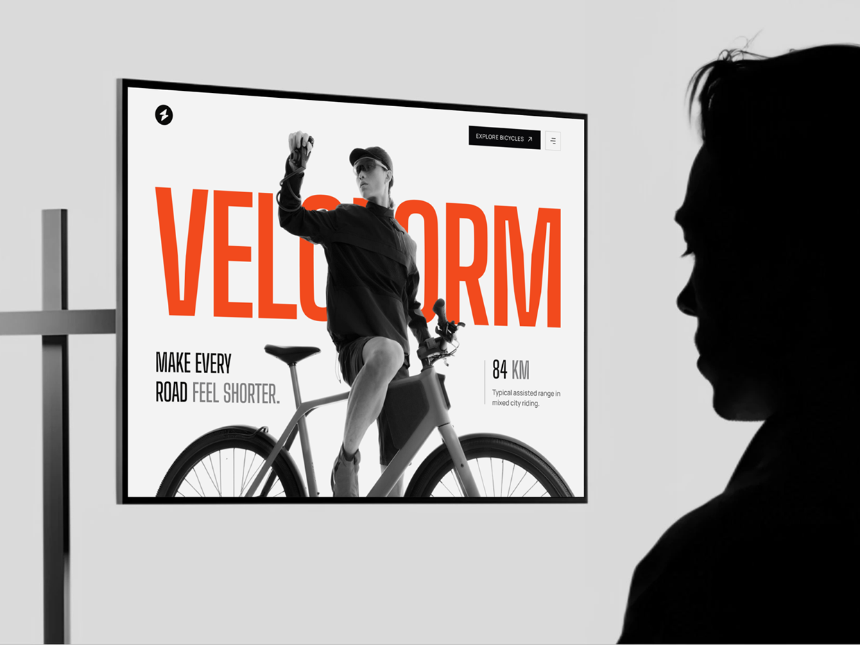 VELOFORM - Bicycle Website UIUX Design Image 0
