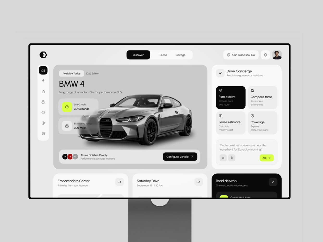Car Rent Dashboard UIUX Design Image 3